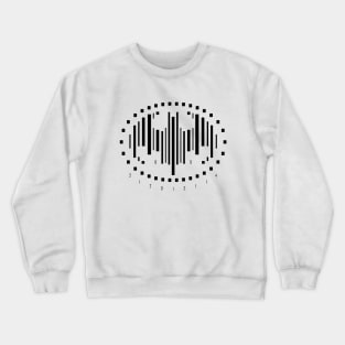 Keaton '89 Abstract Bar Code (BLACK) Crewneck Sweatshirt